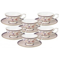 Набор 12 предметов Королева Анна: 6 чашек + 6 блюдец